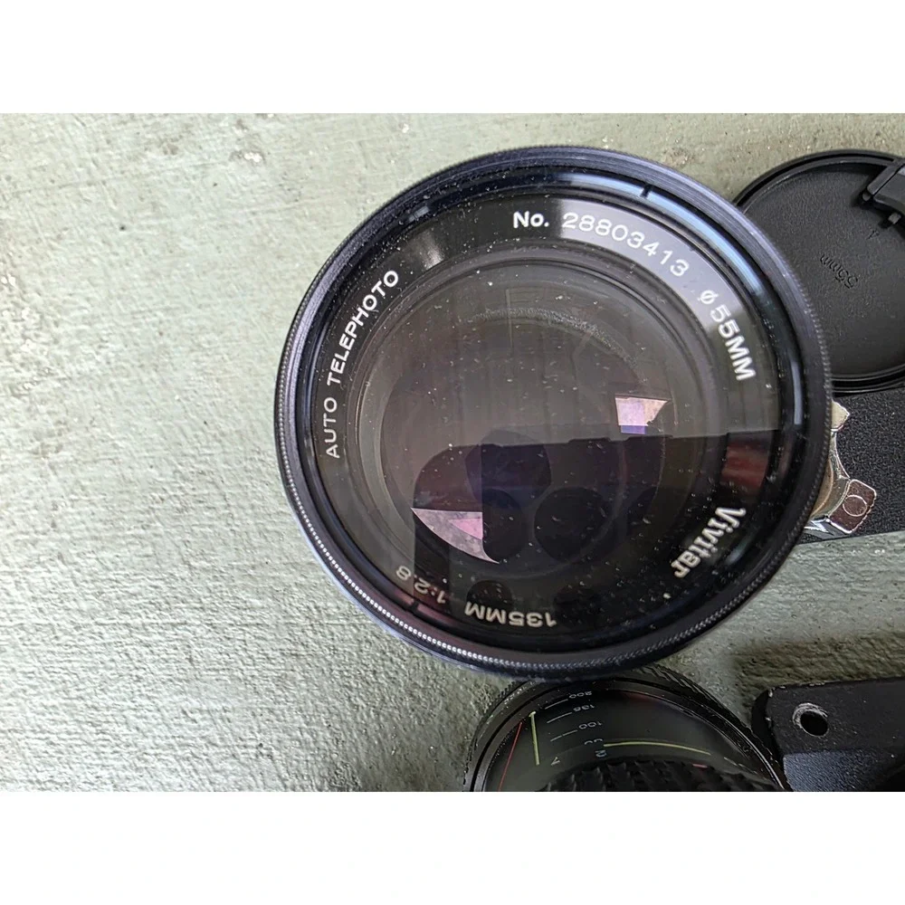 Vintage Camera Lens‎ Lot Vivitar Soligor Tokina 135mm 80-200mm Light Meter Z3